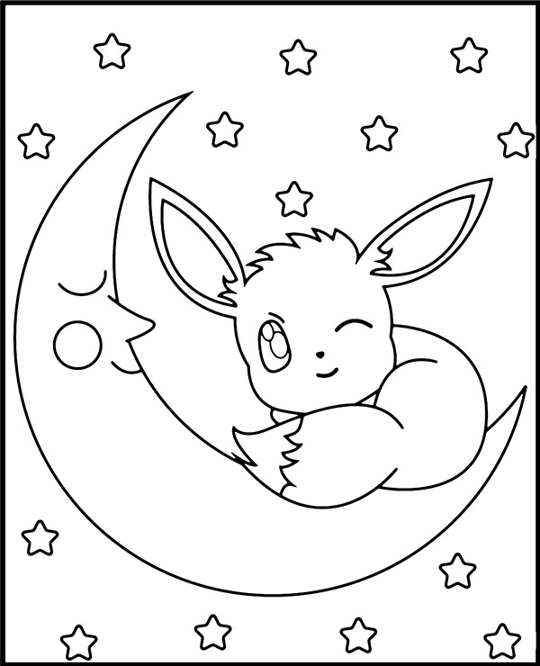 Eevee Pokemon coloring page  Free Printable Coloring Pages