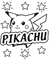 Big Pikachu coloring pages