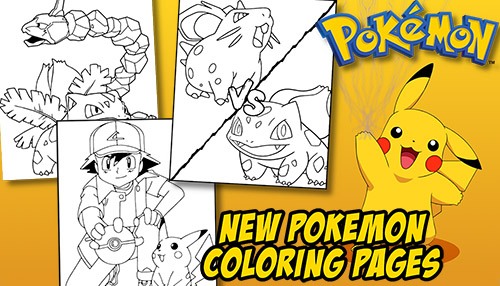 Top Pokemon coloring sheets baner