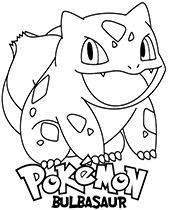 Bulbasaur coloring pages Pokemon to print