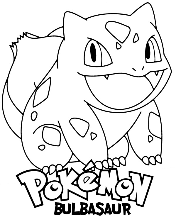 printable pokemon coloring pages bulbasaur