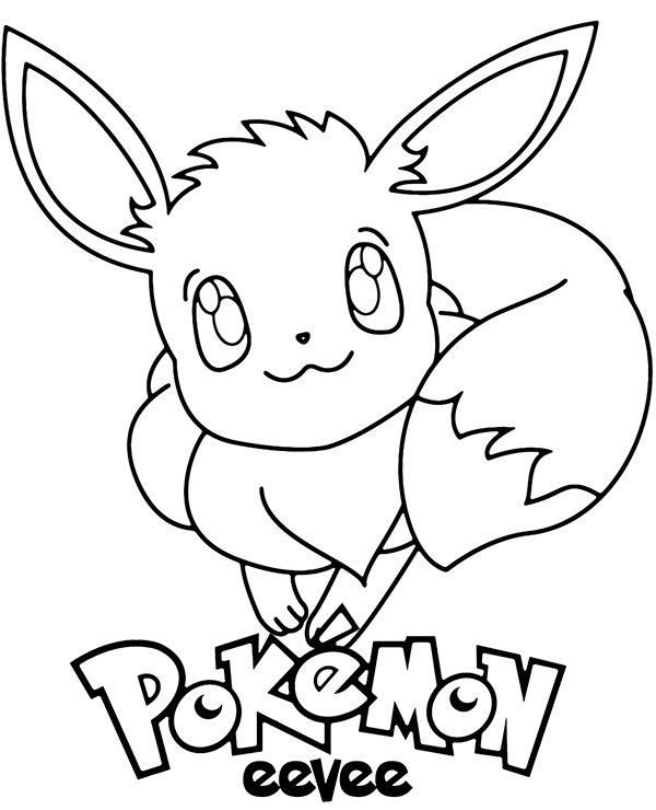 pokemon eevee silhouette - Google Search  Pokemon coloring pages, Pokemon  coloring, Pokemon drawings