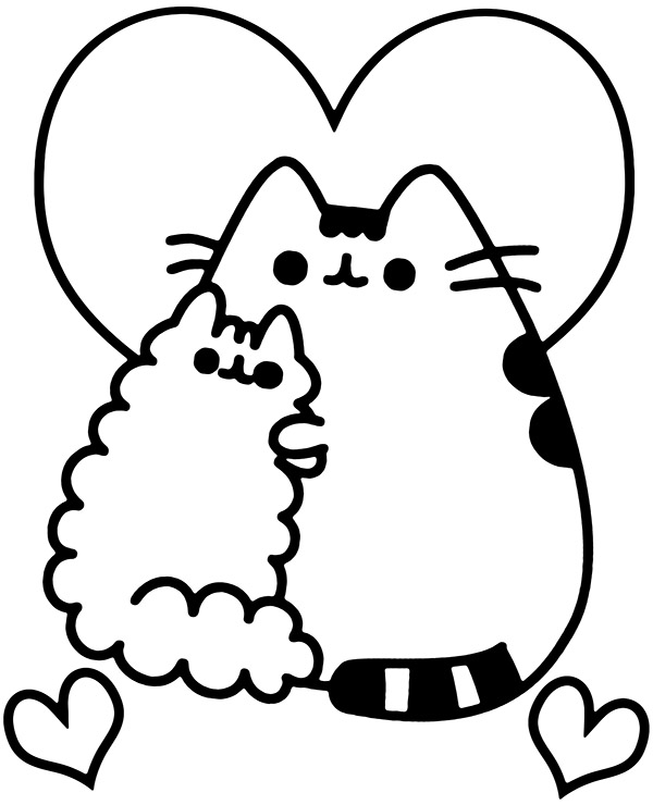 Pusheen coloring page Stormy