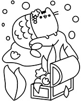 Comics coloring page Pusheen picture
