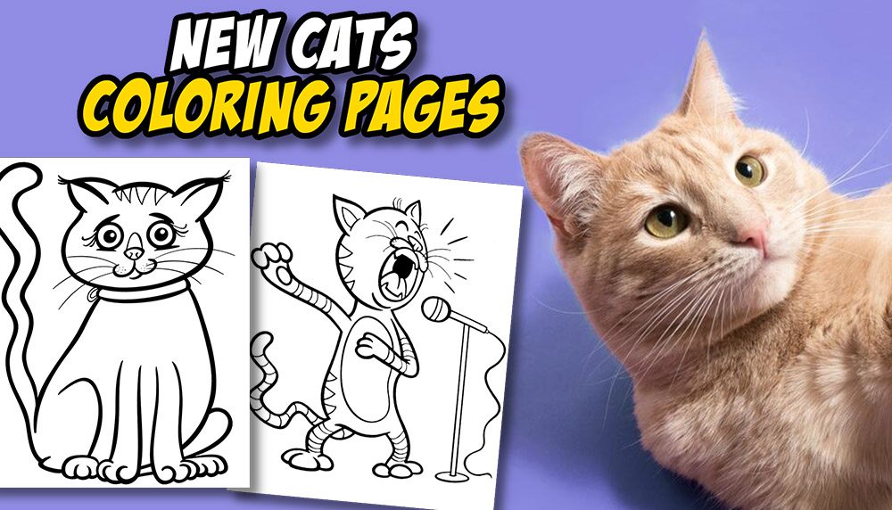 New printable cat coloring sheets
