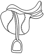 Real saddle coloring pages