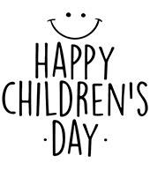 Childrens day logo to color