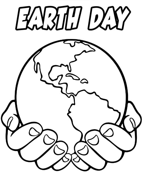 printable Earth day picture coloring sheet