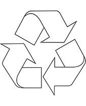Recycle symbol coloring picture