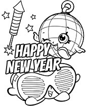 Shopkins New Year coloring pages