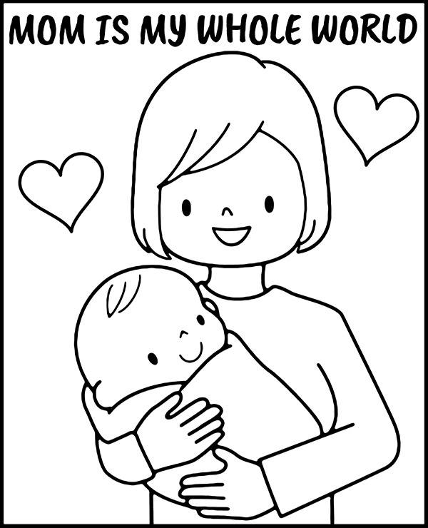 printable coloring pages for mom