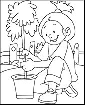 Planting a plant coloring pages