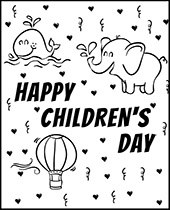 International Children's Day printable coloring pages