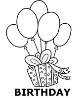 Birthday coloring pages category