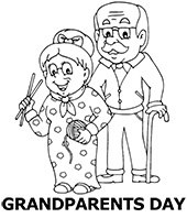 Grandparents day coloring pages category