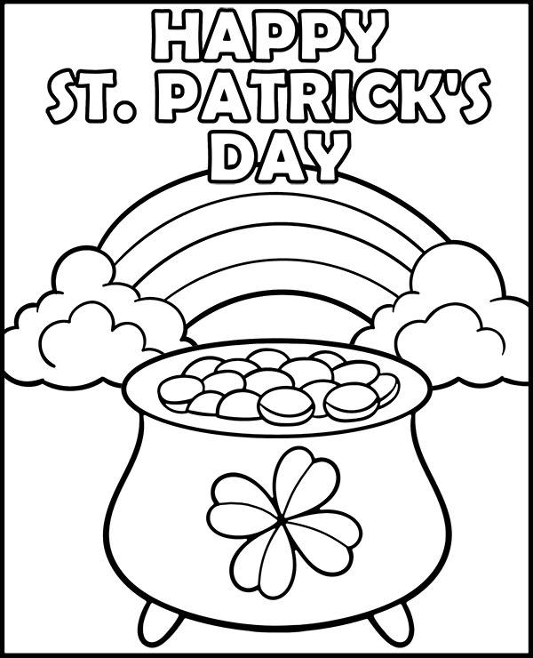 Happy St Patrick Day coloring page sheet - Topcoloringpages.net