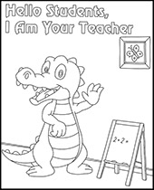 High quality teacher's day coloring pages