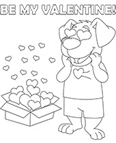 Top Valentine coloring pages for kids