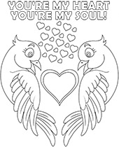 Free coloring page for Valentines