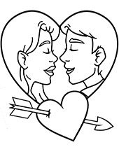 Printable Valentine's Day coloring page