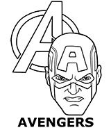 Avengers main category of coloring pages