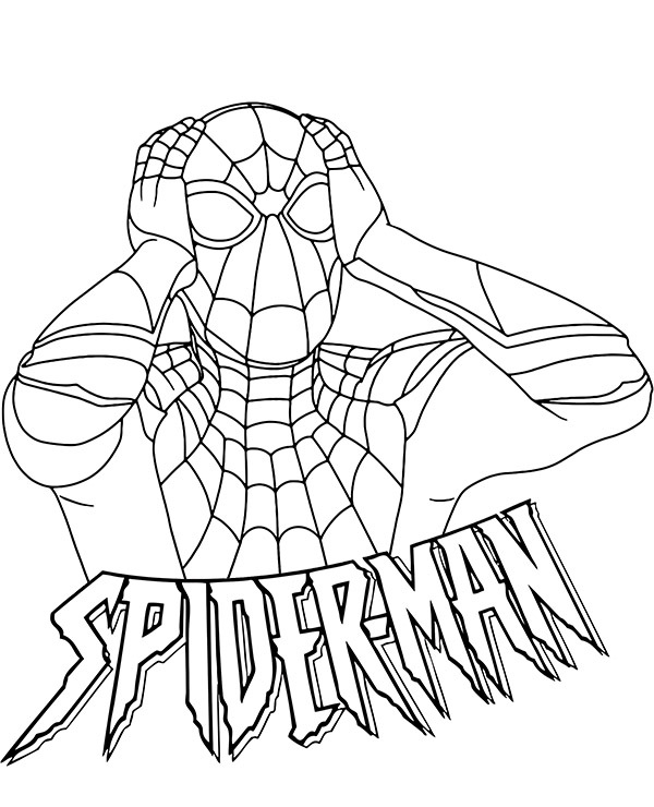 Spider-man coloring sheet Avegers