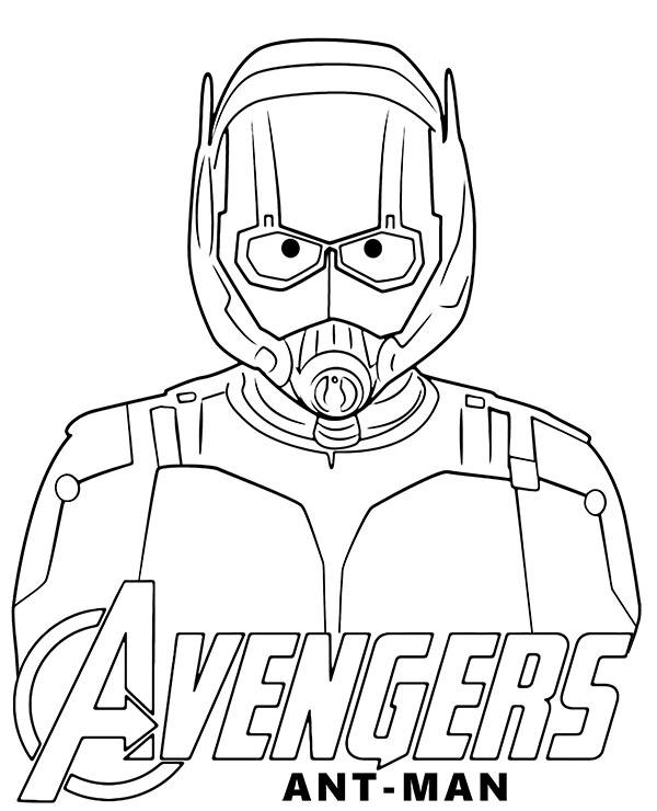 Ant-man coloring page sheet Avengers