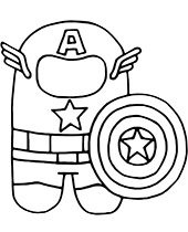 Captain America Among Us coloring pages Avengers