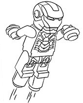 Lego Iron Man coloring page Avengers