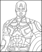 Free Avengers coloring page Captain America