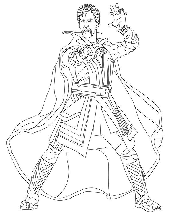 Doctor Strange coloring page Avengers