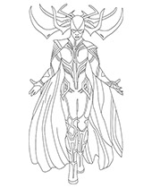 Printable Avengers coloring pages Hela