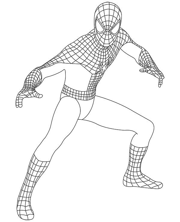 Spiderman picture for coloring