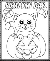 Free Pumpkin Day coloring pages