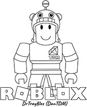 Dr Tray Blox coloring page Roblox