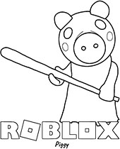 Printable Piggy coloring pages Roblox