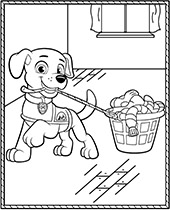 :ittle puppy cartoon coloring page