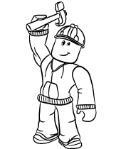 Free builderman coloring sheet