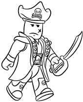 Roblox pirate coloring pages for gamers