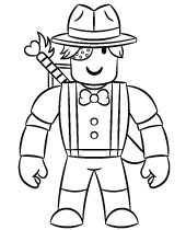 Minitoon coloring picture Roblox