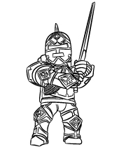 Knight Roblox coloring pages
