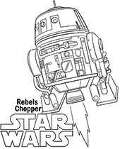 Star Wars droid coloring pages sheets