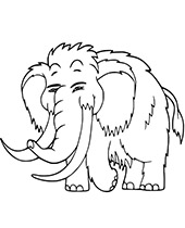 Mammoth coloring pages to print