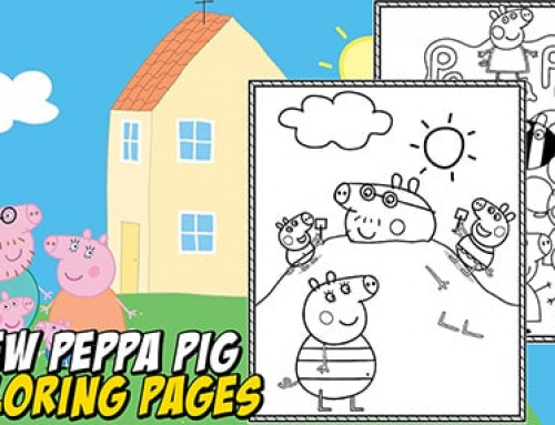 New Peppa coloring pages for 2023