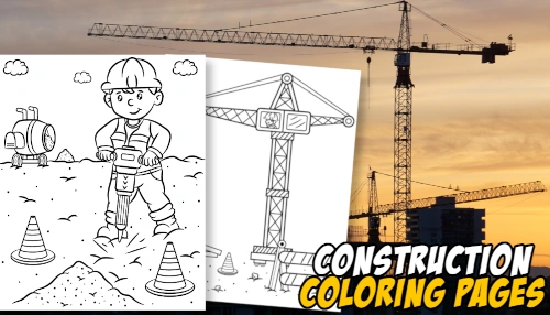 Construction site printables for kids mobile