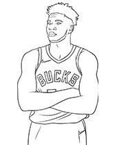 Giannis coloring page the Greek freak