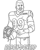Printable coloring page Aaron Donald