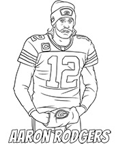 Aaron Rodgers coloring pictures athletes