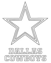 Dallas Cowboys coloring page to print