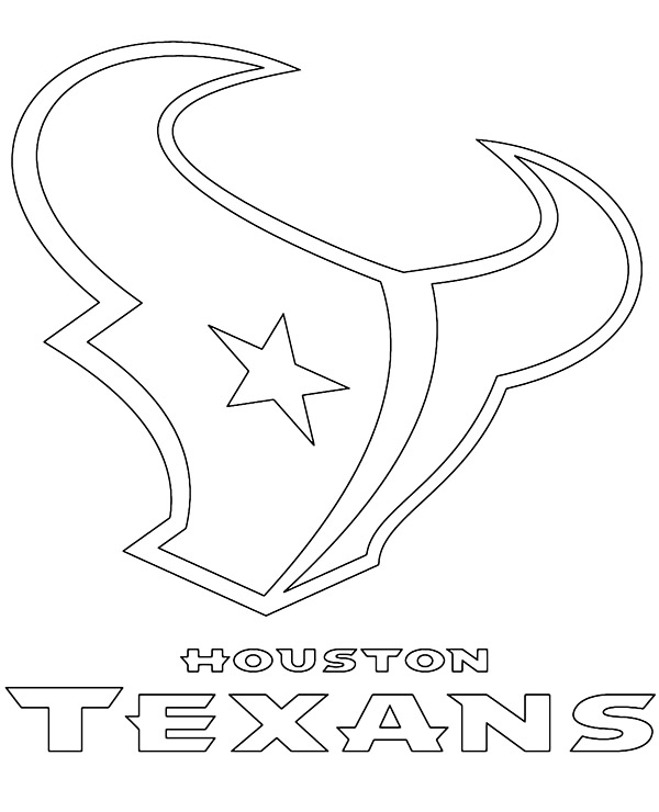 Crest of houston texans coloring page
